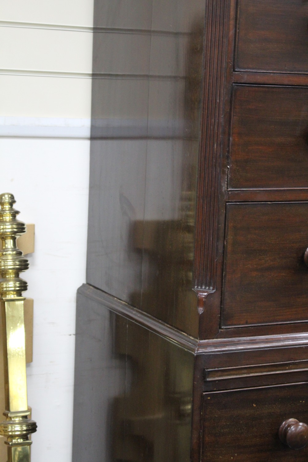 A George III mahogany chest on chest